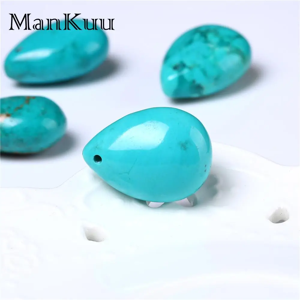 КАПЕЛЬНАЯ подвеска Mankuu 20*28 мм в форме капель воды синий бирюзовый кулон