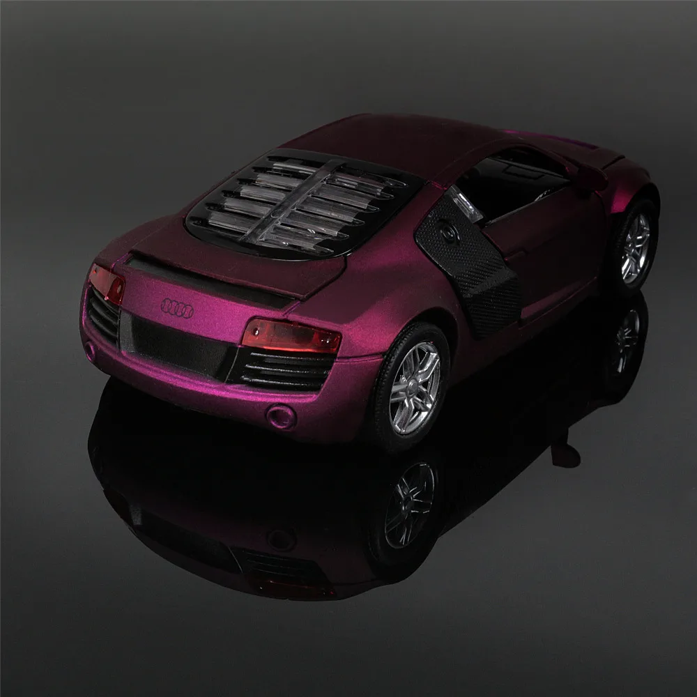 1:32 детские игрушки AUDI R8 металлические игрушечные машинки модель для детей музыка