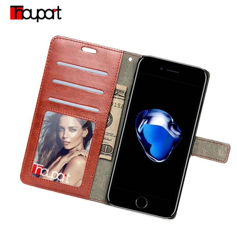 Thouport чехол для Apple iphone 7 iphone8 Ретро Флип Бумажник кожаный фото рамка телефона 8|for