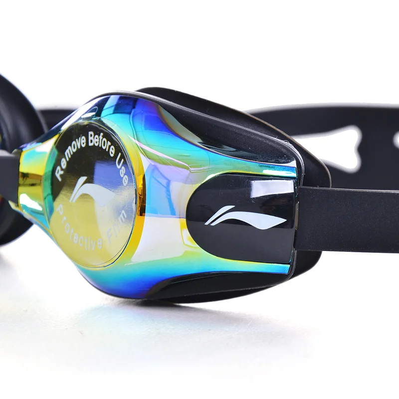 Li Ning унисекс очки для плавания подкладка спортивные аксессуары ASJP032 ZJY024|Очки