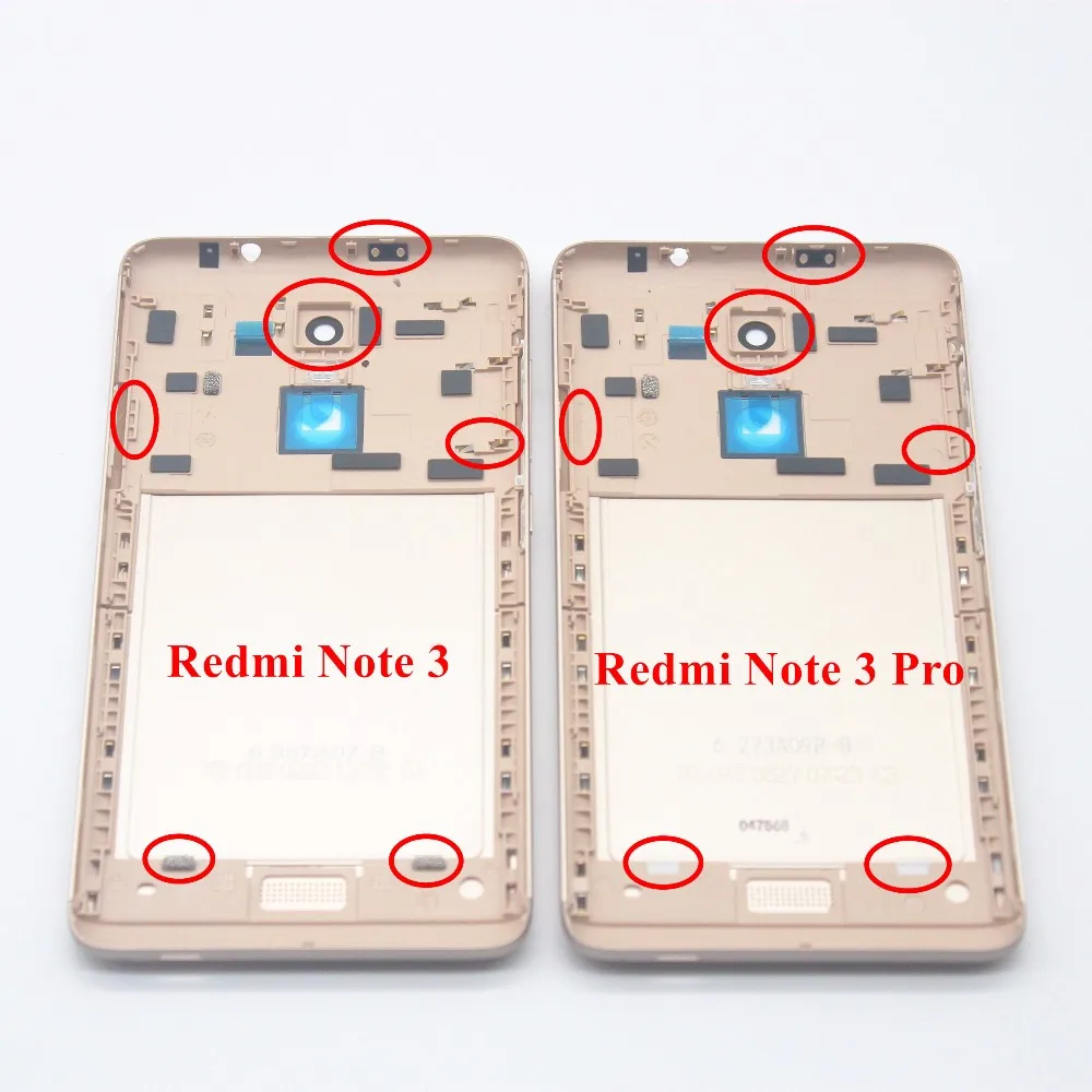 10 шт. оригинальная металлическая задняя крышка корпус батареи Чехол для Xiaomi Redmi