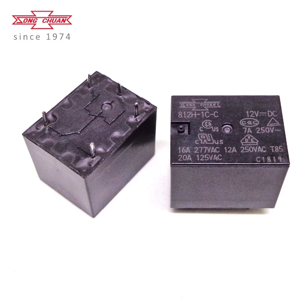 10 шт. SONGCHUAN реле 812H-1C-C 5VDC 812H-1C-C 12VDC 812HM-1C-C 24VDC 812H-1A-C 12VDC совершенно новое и оригинальное реле (art.: 7ac787d5d) - 7ac787d5d