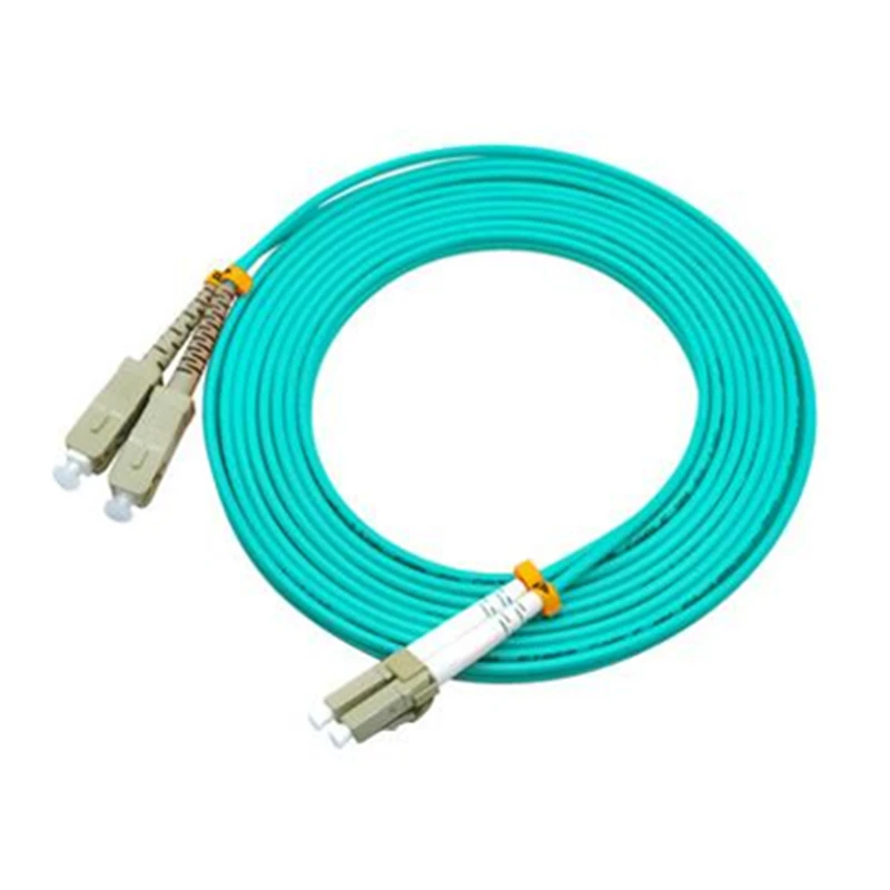 10 шт. LC SC fibra optica ftth патч кабель 10G OM3 многомодовый дуплексный ПВХ корд 1 м 2 3 5
