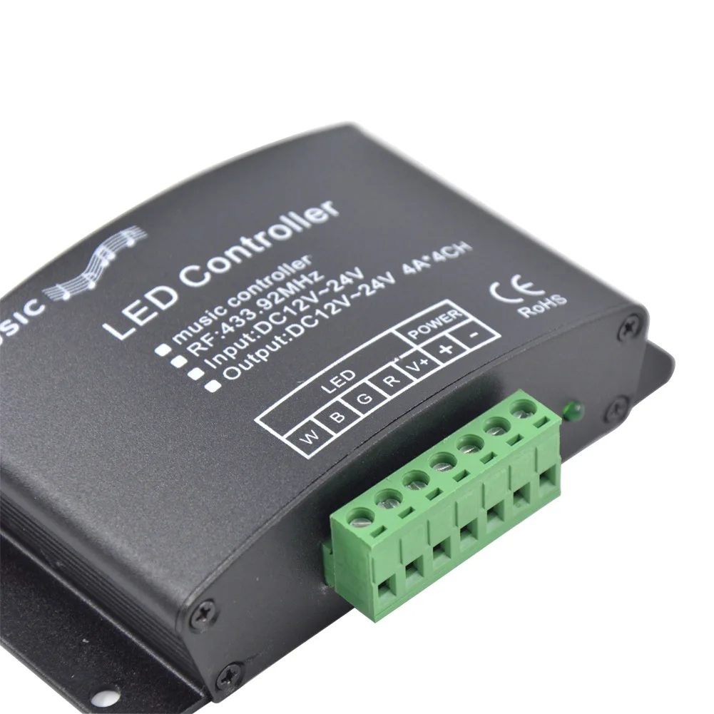 Цветная (RGB/RGBW Светодиодная лента светильник музыка Управление AC/DC 12V 24V 20 м