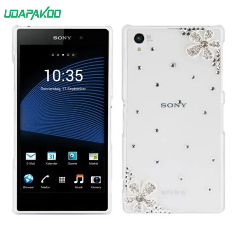 Шикарный пластиковый чехол со стразами для Sony Xperia X XA XA1 Ultra XZ XZ1 XA2 PLUS XA3 L1 M2 M4 M5 T3 Z3