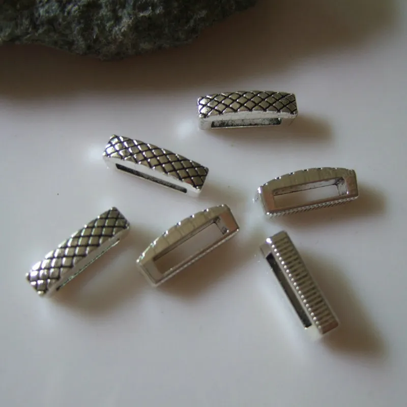 10 шт мм плоские бегунок бусины змеиные прокладки для 10*2 плоский кожаный шнур