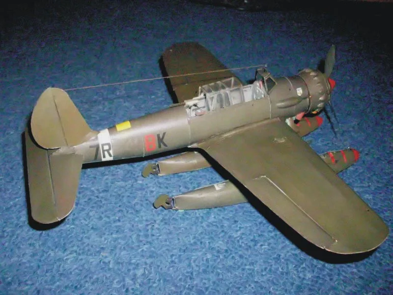 DIY Paper Model German Floatplane Arado Ar-196 A-3 WW II Boy Gift Papercraft 3D Puzzle | Игрушки и хобби