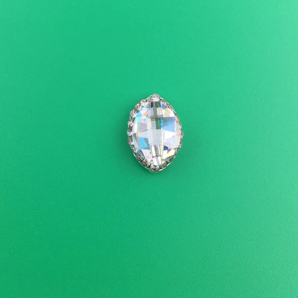 

LEAMX Hot Sale 10 Pieces Flat Back Marquise Earth Facets Clear Crystal AB Acrylic Horse Shape Rhinestone Nail Art Diamond DIY