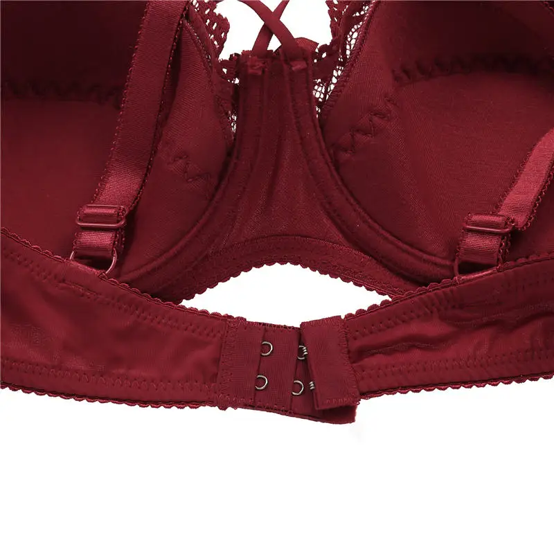 Кружевной бюстгальтер размера плюс Модный женский без косточек женское нижнее