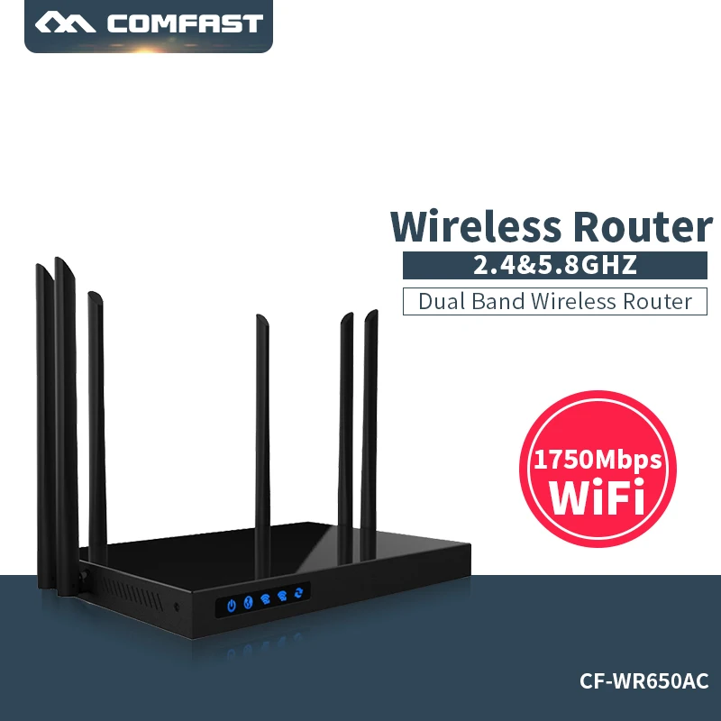 Comfast CF-WR650AC 1750 / WI-FI  2, 4  + 5, 8    1 Wan 4 Lan 802.11ac   wi-fi 