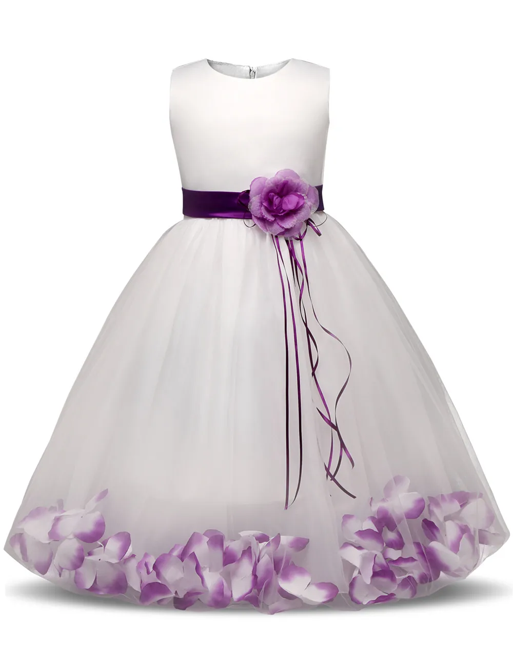 Fairy Petals Teen Girl Dress Children Ceremony Party Evening Girls Prom Gowns Kids Tulle Tutu Dresses For Frocks 10T | Детская одежда и