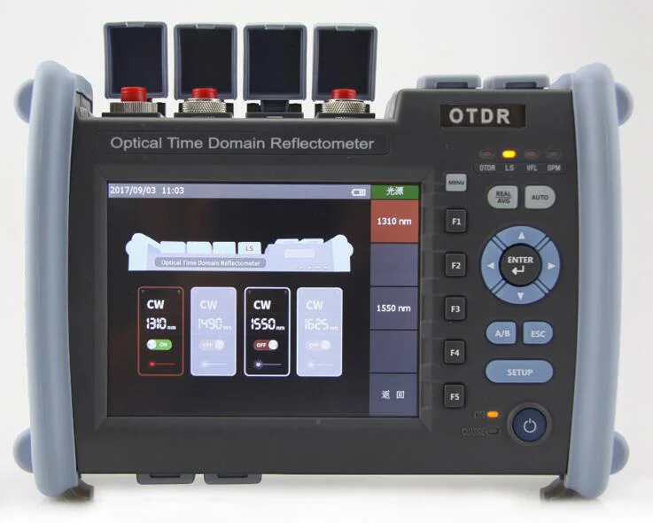 JW3302ET-S1 OTDR 35/33dB SM 1310/1550nm Оптический измеритель коэффициента отражения методом временных интервалов волоконно-оптический полный сенсорный экран OTDR