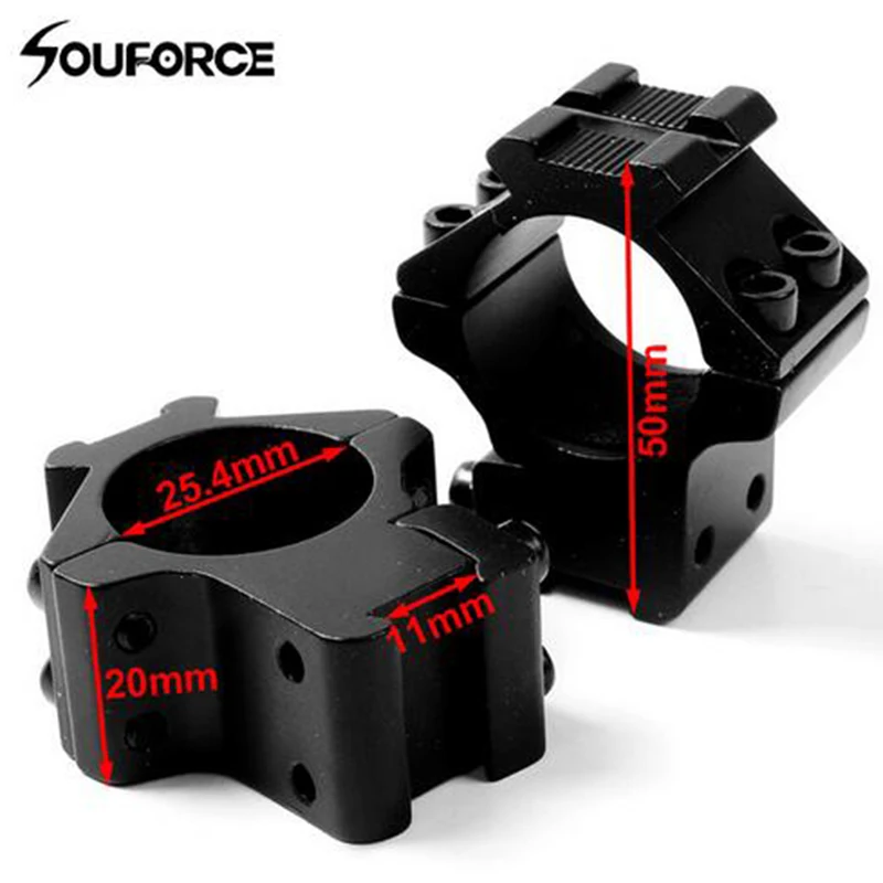 

Heavy Duty 25.4mm Ring Hole 20mm Rail 11mm Rail for Picatinny Laser Scope Mount Flashlight