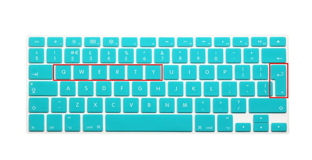 2016 EU/UK English Alphabet Silicone Keyboard Skin Cover Shield For Apple Macbook Air Pro Retina 13&quot 15&quot 17&quot European |