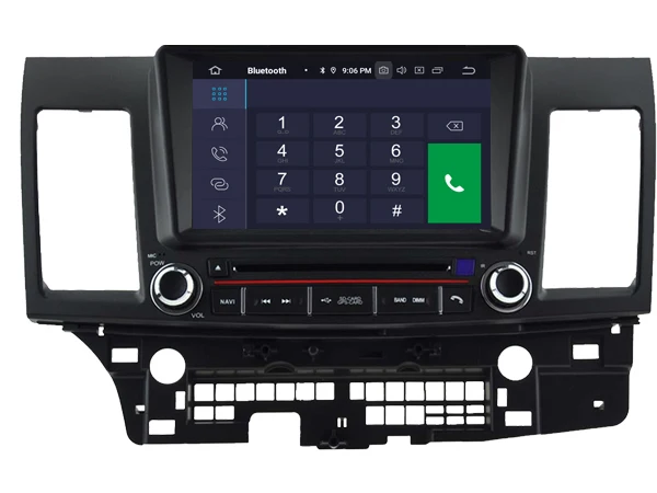 Четырехъядерный Android 9 0 автомобильный dvd плеер для MITSUBISHI LANCER аудио мультимедиа gps