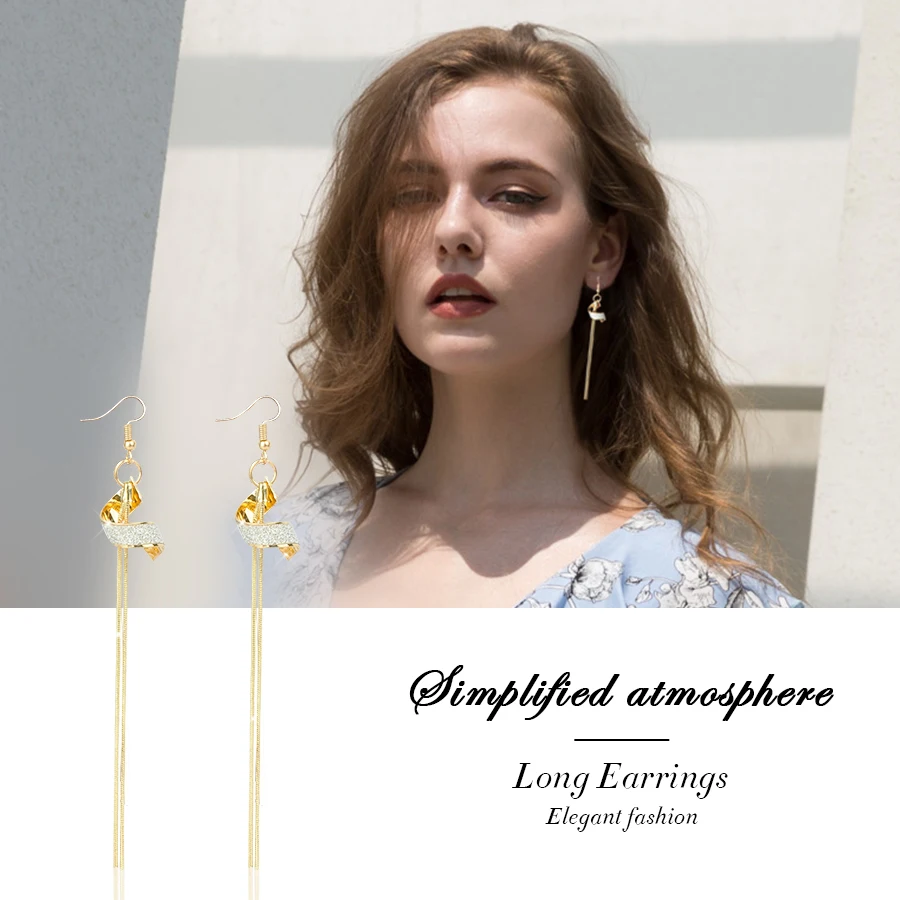 MQ Fashion Earrings Unique Charming Gold Dangle Drop Long Tassel Vintage Bohemian For Women Jewelry Brincos | Украшения и