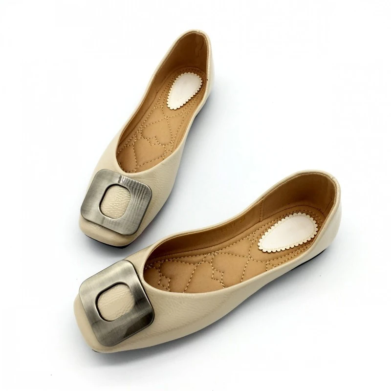 

SNURULAN2018 Fashion Shoes Women Spring Autumn Ballet Flats Slip-On Woman Single Shoes Ladies Soft Work Females FootwearE693