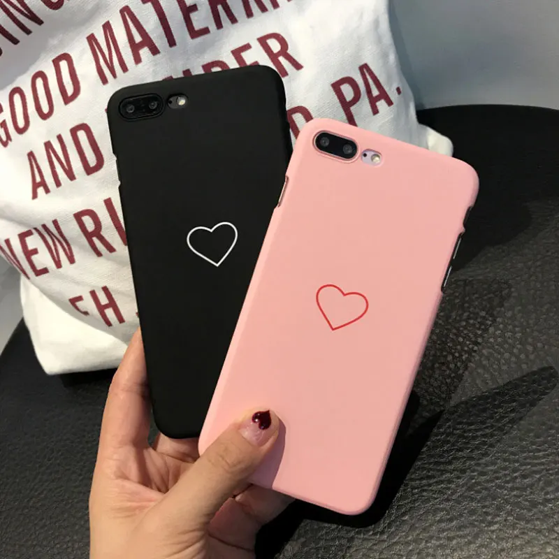 Чехол для телефона с сердечком для iPhone XS Max X XR чехол s PC жесткий чехол для телефона iPhone 7 8X6 6S Plus чехол-накладка