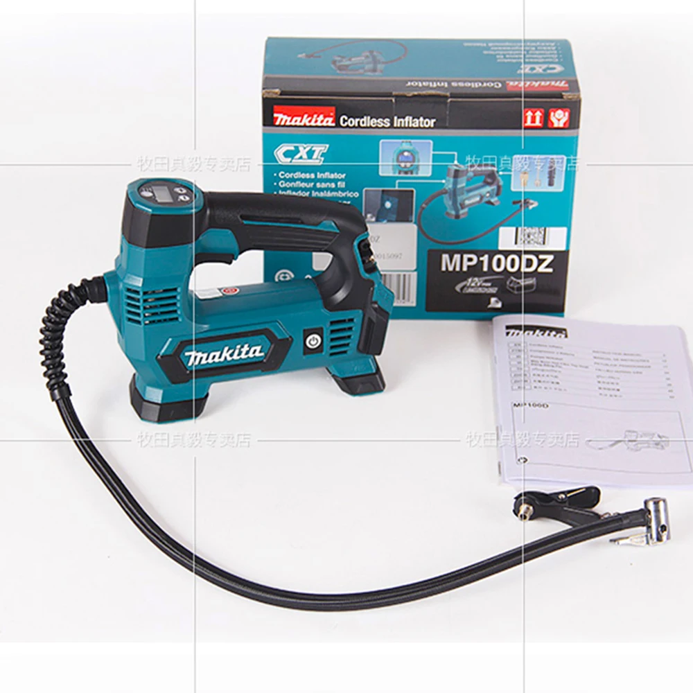 Япония Makita MP100DZ перезаряжаемый воздушный насос литиевая батарея воздушный компрессор насос для автомобильных покрышек 12 В CXT 121PSI 830KPa 65 мм трубчатый насос