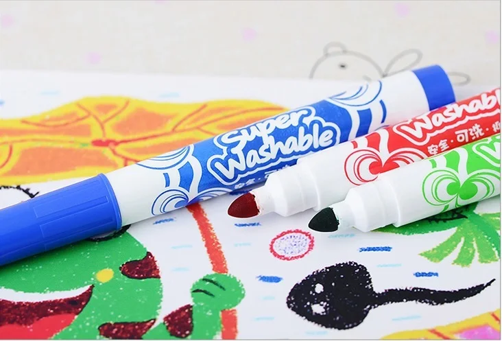 Милые кавайные цветные ручки кисти Copic Маркер хайлайтер для детей детская