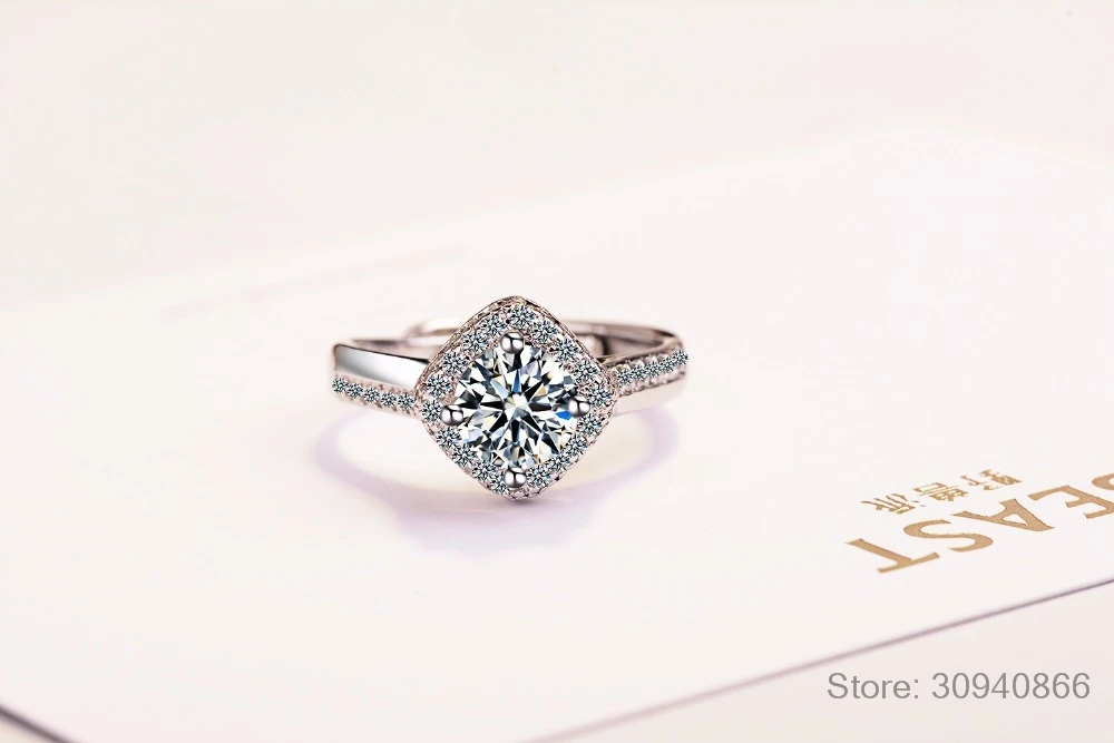 Promise 925 пробы, серебряное кольцо, классическое обручальное кольцо, ювелирное изделие, кубический цирконий, кольца для женщин, подружки невесты, подарки