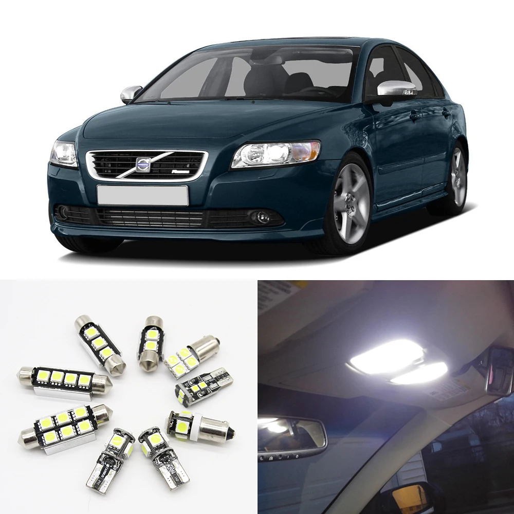 Комплект автомобильных светодиодных ламп 15 шт. для 2007 2008 2009 2010 2011 Volvo S40 белая