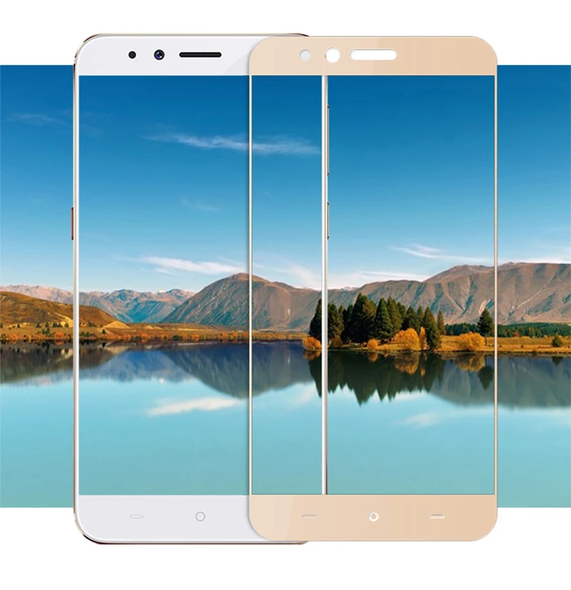 Новое защитное стекло для экрана телефона Micromax Dual 5 полностью закаленное и ТПУ