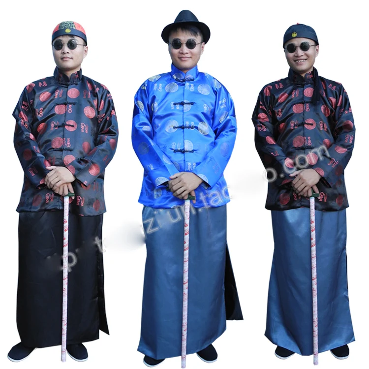 

Chinese style ancient costume rich man minister gown robe traditional Chinese wedding dress tang suit Landlord clothing