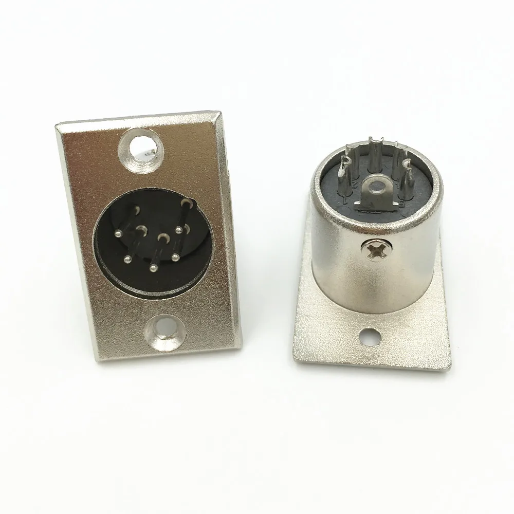 8 шт. металлические коннекторы XLR 3 4 5 Pin папа|Соединители| |
