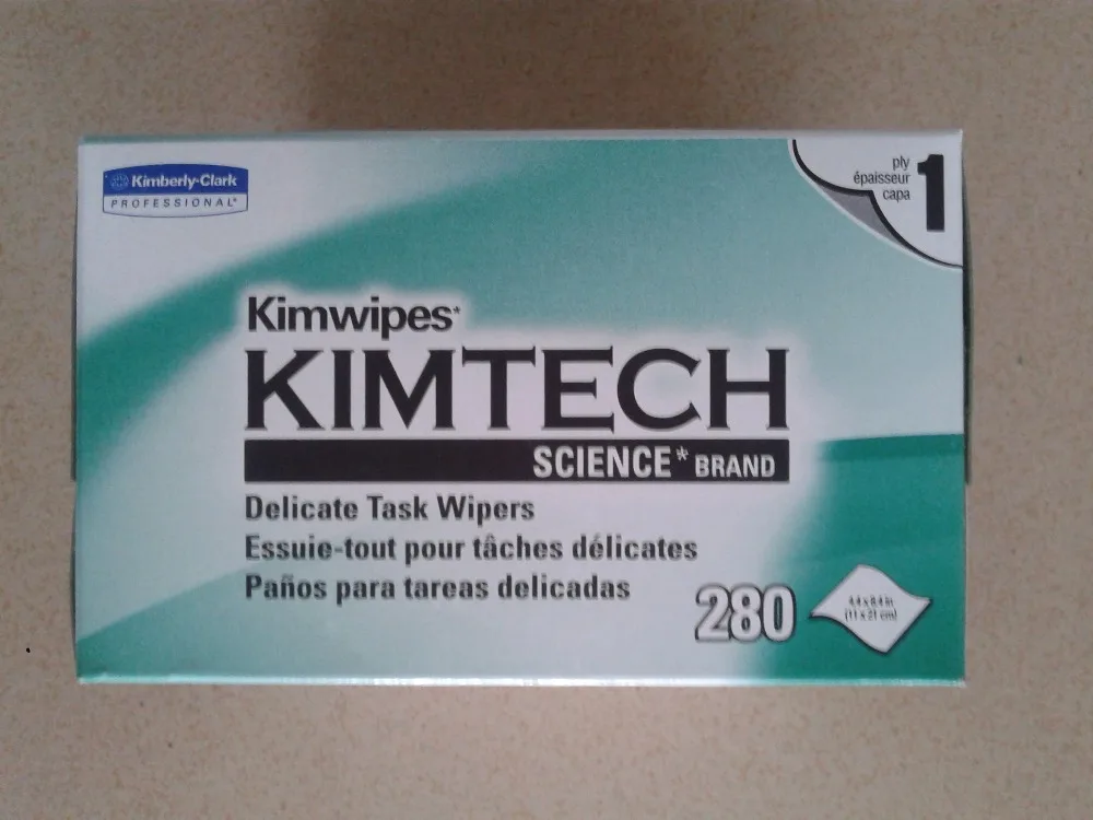 280 шт./коркор. волоконно-оптический очиститель фотобумаги Kimwipes без пыли с низким