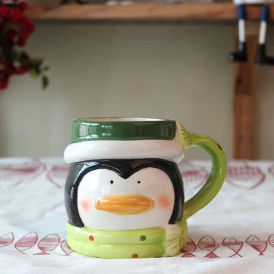 Новое поступление 380 мл керамическая Рождественская кружка прекрасный снеговик