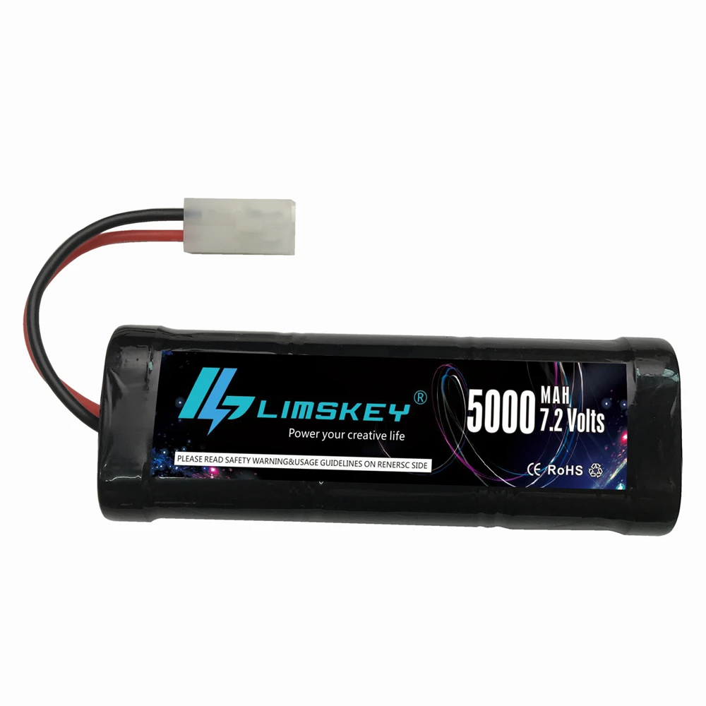 Limskey Racing RC аккумулятор Ni MH 7 2 в 5000 мАч высокая мощность с разъемом разряда для