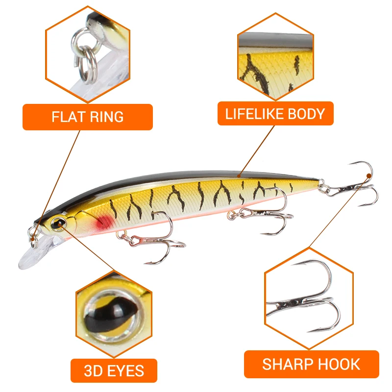Amlucas блесна для рыбалки (14 см) 18 6g плавающие искусственные жесткие приманки бас
