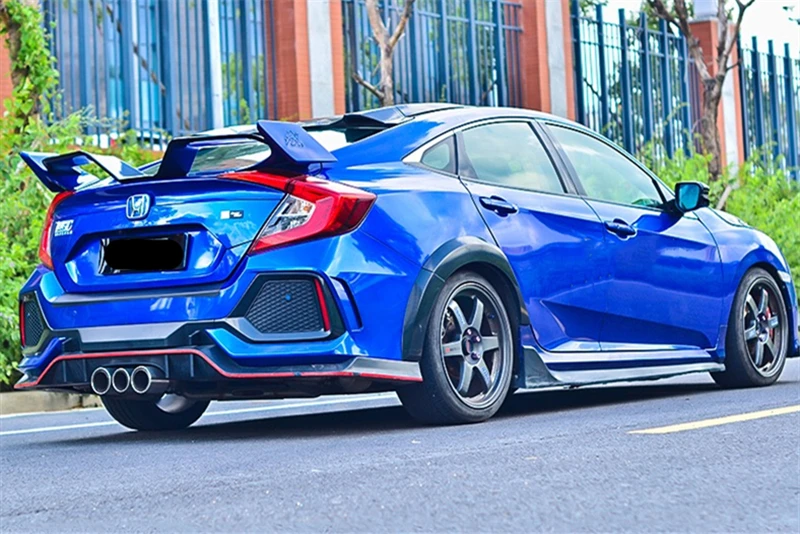 Использовать для Honda Civic спойлер civic 17 18 19 лет заднее крыло Чайка стиль спортивный спойлер, аксессуары применение герметика