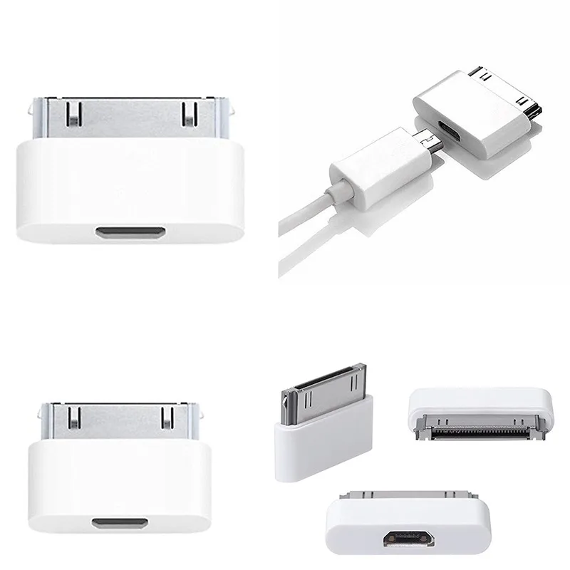 Зарядный кабель Micro USB Portefeuille 4 в 1 с адаптером типа C 30pin для Iphone Samsung Galaxy note 5 7 Meizu Pro 6