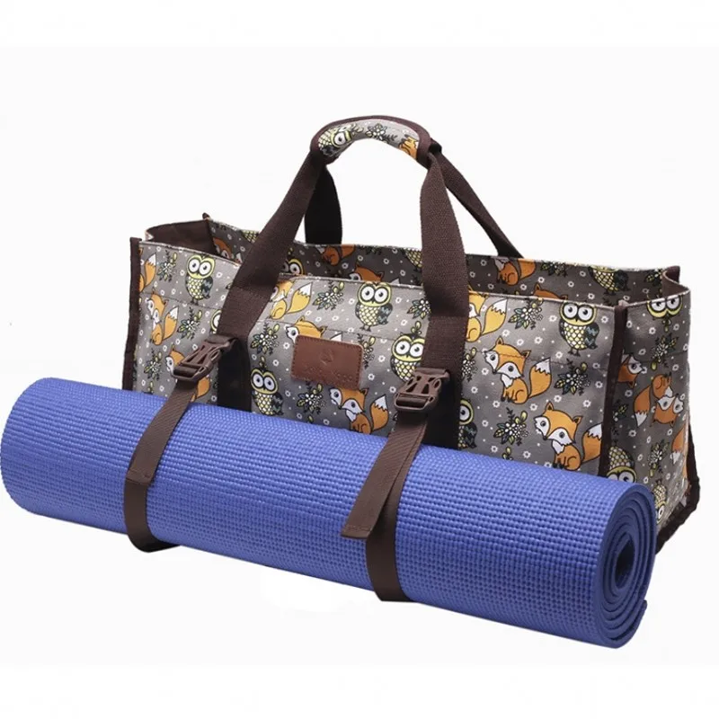 

Yoga Mat Bag Canvas Gym Bag Big Space Waterproof Fitness Exercise Pack Pilates Handbags Unisex Sport Bag Training Fitness Bags