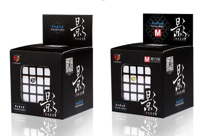 Cuber Speed X Man Design Shadow 6x6 черный скоростной куб Qiyi M Магнитный пазл|Головоломки| |