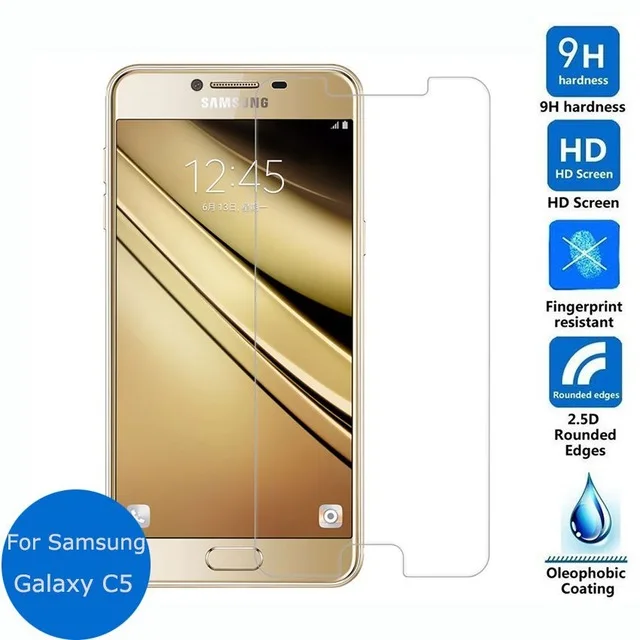 Закаленное стекло 9H для Samsung Galaxy C5 оригинальная Взрывозащищенная защитная пленка