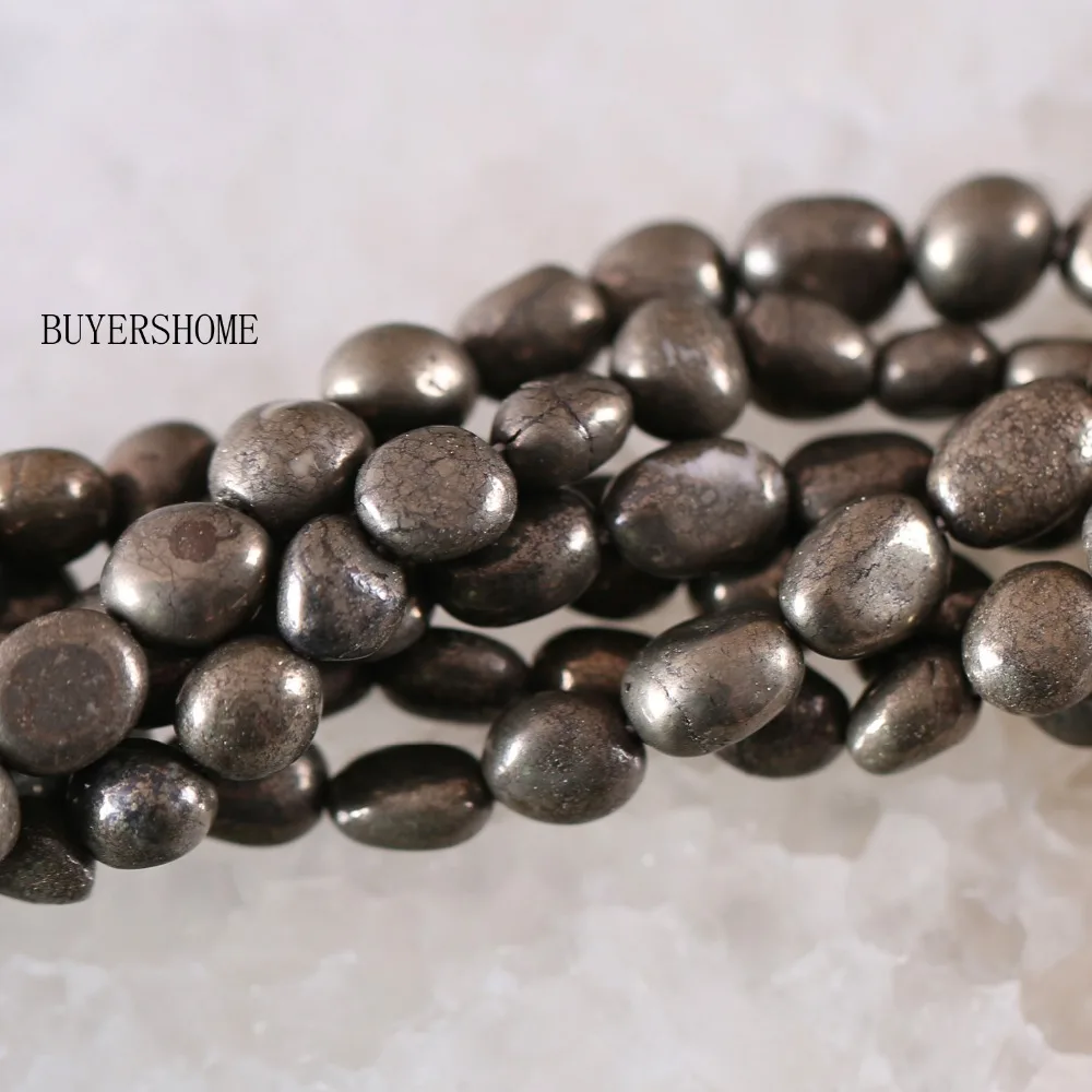 

Loose Beads 6x7-8x11MM Natural Stone Brown Non-magnteic Hematite Fit Necklace Bracelet Earrings String 16" S084