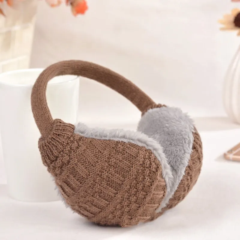 2016 Hot Winter warm plush cloth Ear Muffs Winter Ear warmers Mens or Womens Fleece Warmer Knit Earmuff Free shipping