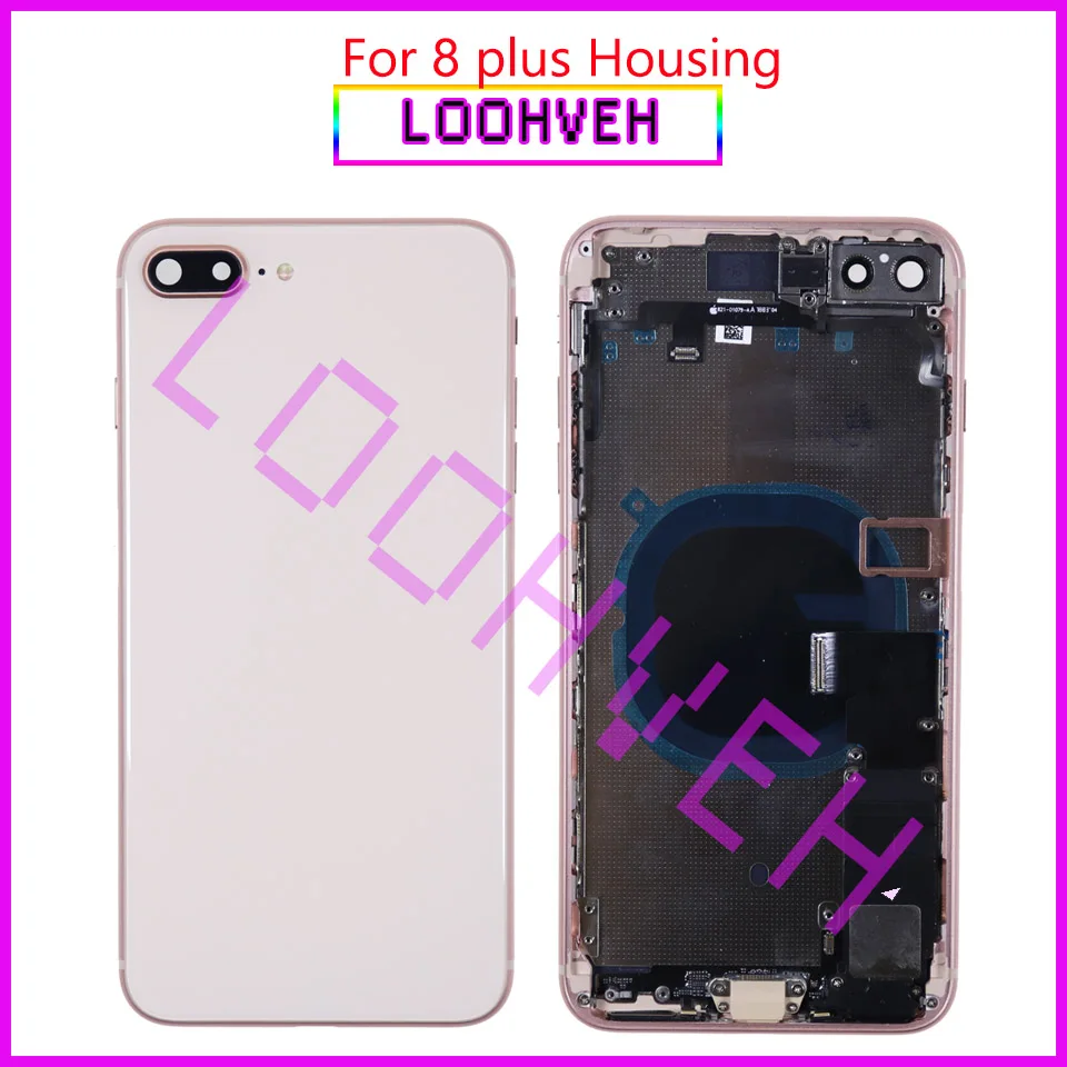 Новинка для iphone 8 8G или 8 Plus X полная сборка корпуса задняя средняя рамка Корпус батареи корпус с гибким кабелем CE логотип стекло