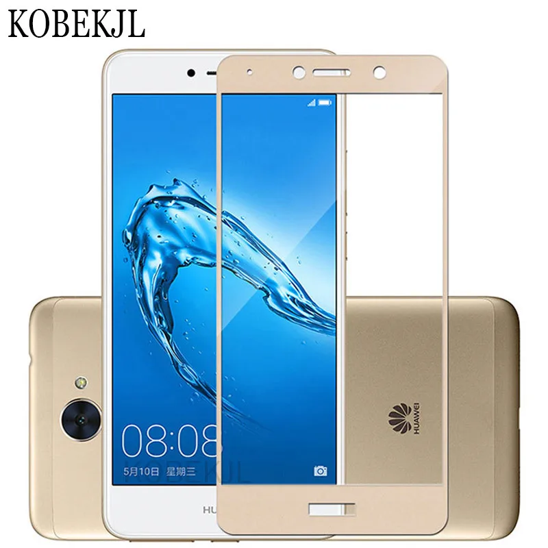 Защитное стекло для экрана Huawei Y7 закаленное с полным покрытием защита TRT LX1 детей