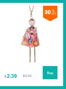 Милое меховое кожаное платье, подвеска для танцующей девушки, ожерелье, кукла с длинными волосами, длинная цепочка, ожерелье для женщин, массивное ювелирное изделие