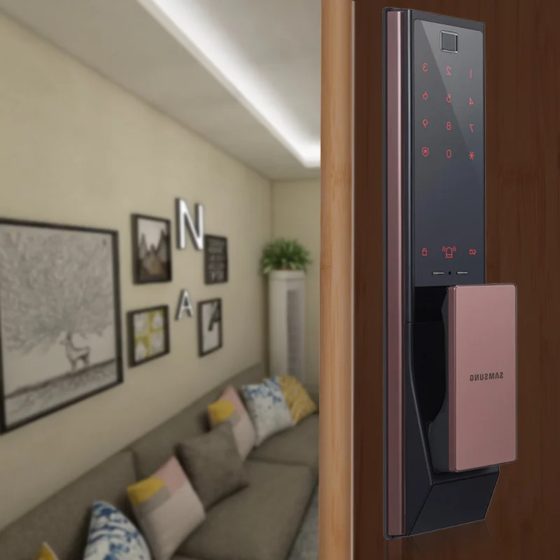 SAMSUNG цифровой отпечаток пальца Bluetooth дверной замок без ключа SHP-DP738/SHP-DP739 английская версия большой Eurp Moritse