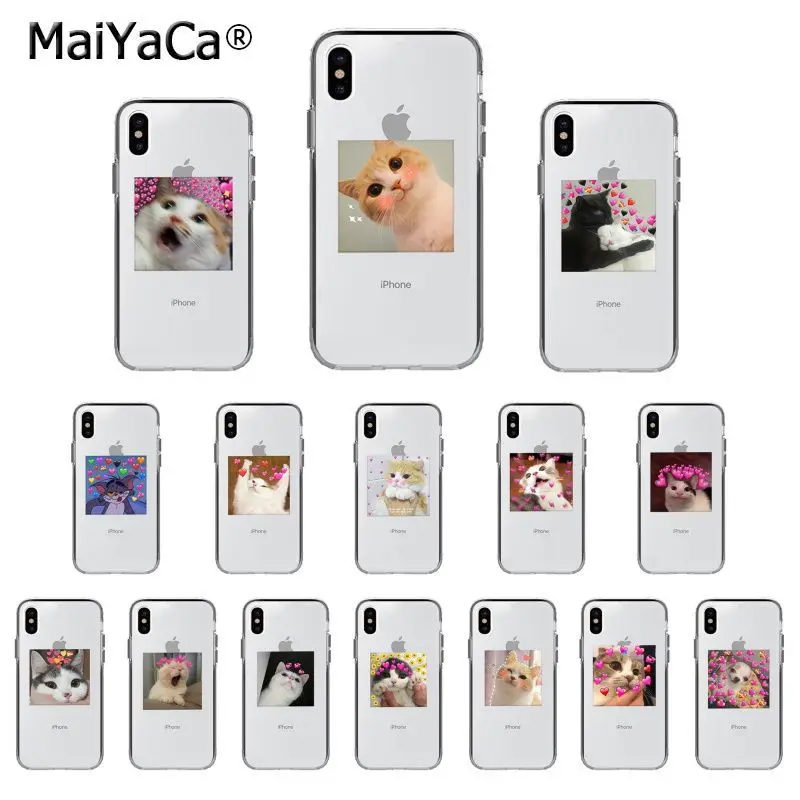 

MaiYaCa super cute cat dog cartoon pink Heart-shaped YOU&ME Phone Case for iphone SE 2020 11 pro 8 7 66S Plus X XS MAX 55S SE XR