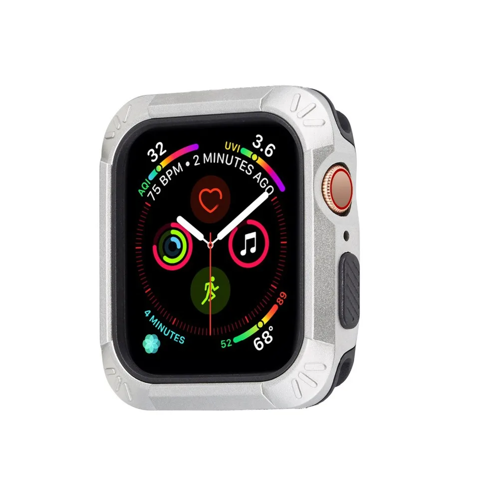 Odog черный ТПУ Пластиковый защитный чехол для часов Apple Watch 4 серии 44 мм 40 Iwatch Корпус