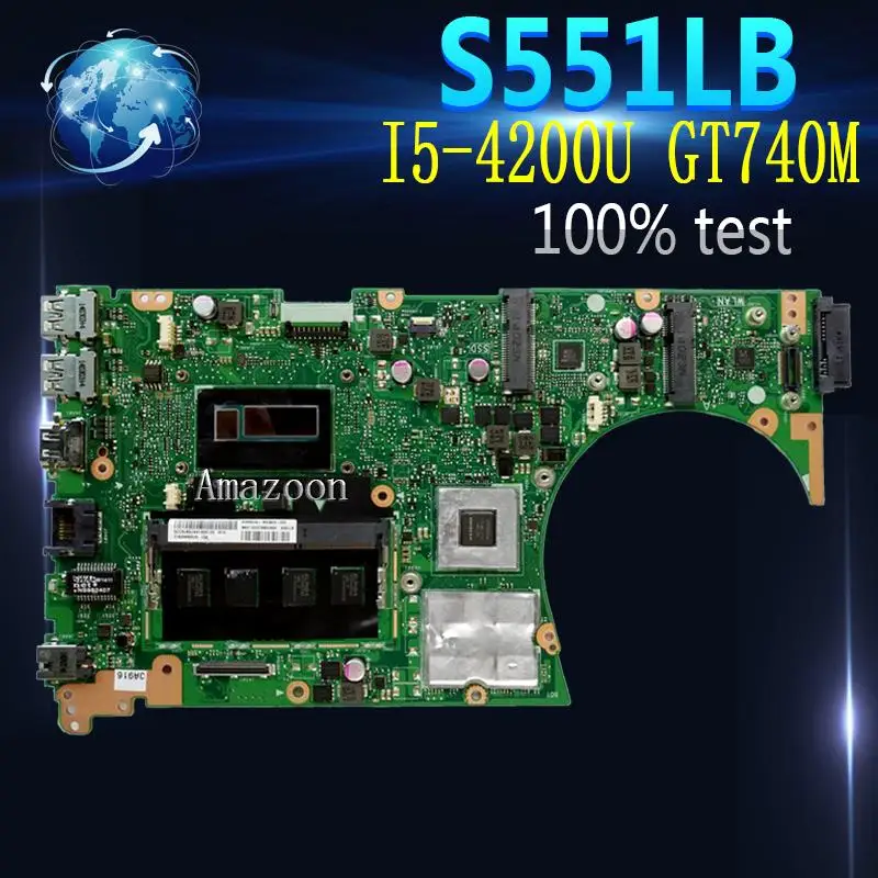 Материнская плата для ноутбука Amazoon S551LB For Asus S551LN S551LD S551L протестированная