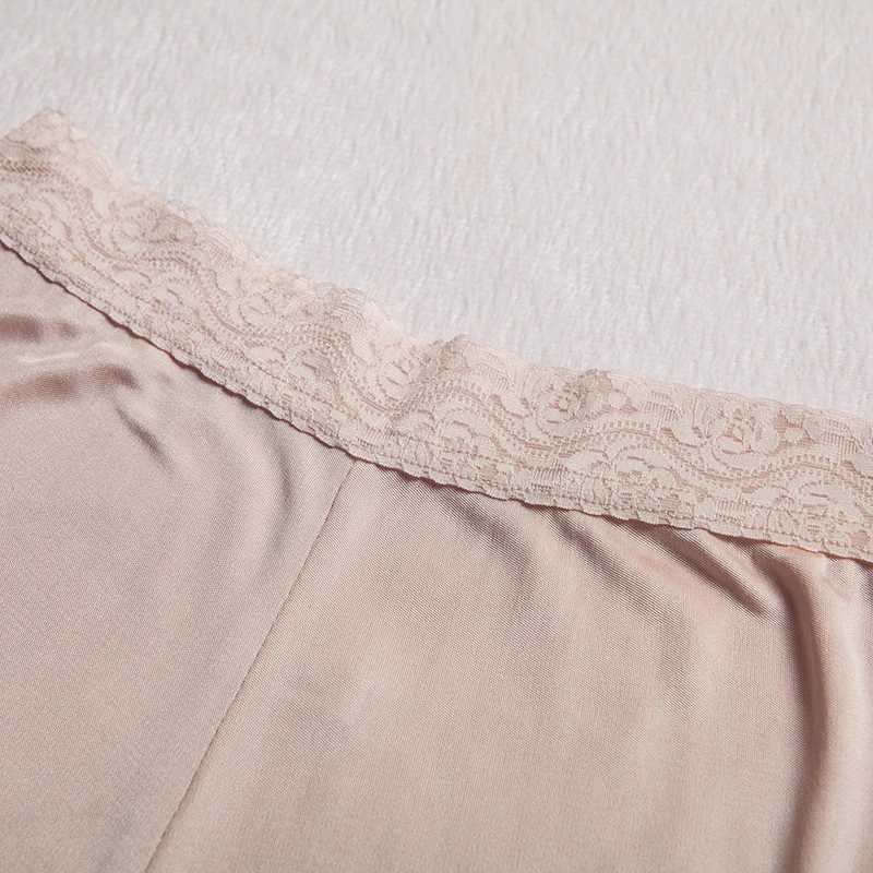 100% натуральный шелк кружево короткие штаны анти воздействие шелковая юбка брюки