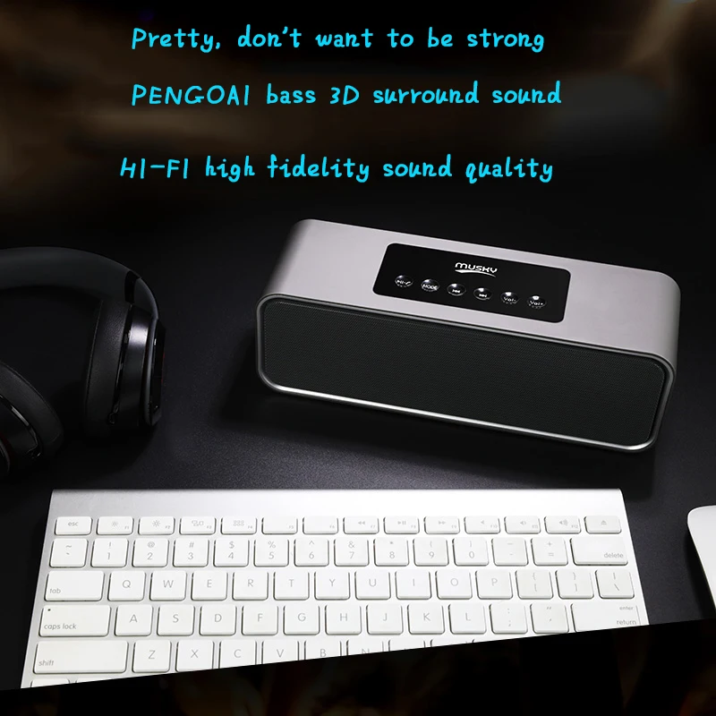 Новинка 2019 высококачественный Bluetooth динамик HIFI беспроводной звуковая система 3D