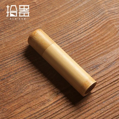 12cm Трехсекционный костюм бамбуковые контейнеры для чая костюм коробка для хранения ручной работы Органайзер кунг-фу банки для чая кофейные банки сахар кухонные аксессуары - Цвет: 12cm